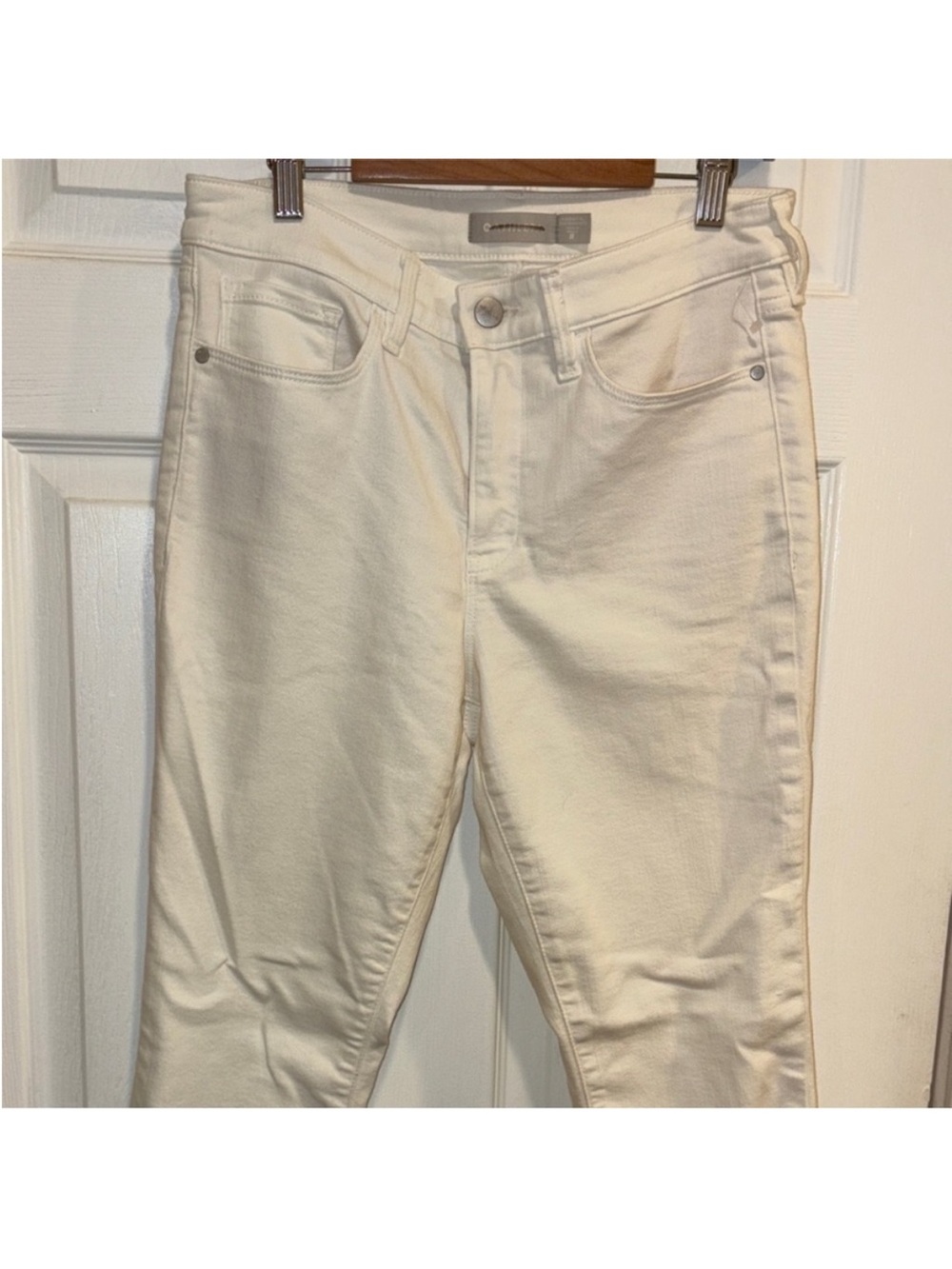 Athleta Cream Skinny Jeans